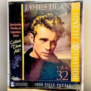 JAMES DEAN Hollywood Legendary Star FACTORY SEALED Puzzle White Mountain #4365